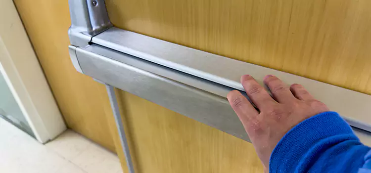 Installing a Push Bar on a Door Onalaska